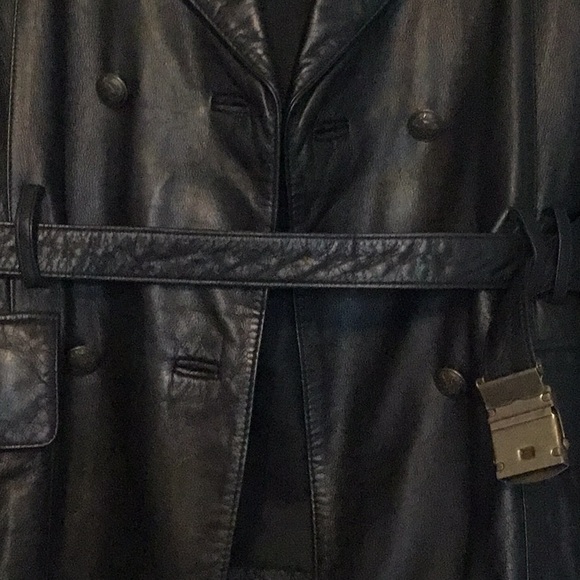 Otello Pelle Black Leather Jacket - Picture 6 of 8